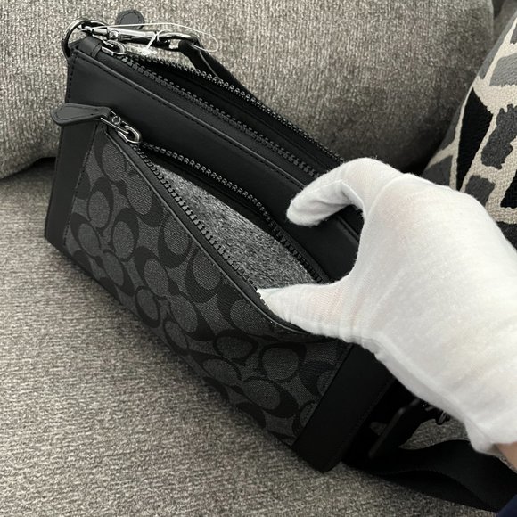 NWT Coach MEN'S Holden Crossbody In Signature Canvas C5598 - Picture 7 of 15